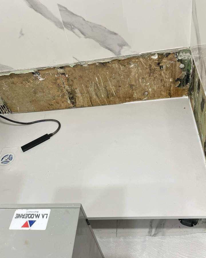 Chantier de rénovation salle de bains Île-de-France